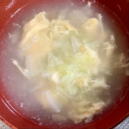 今日は肌寒かったので暖かい白菜スープが美味しかったです♪ご馳走様でした(*´ω`*)